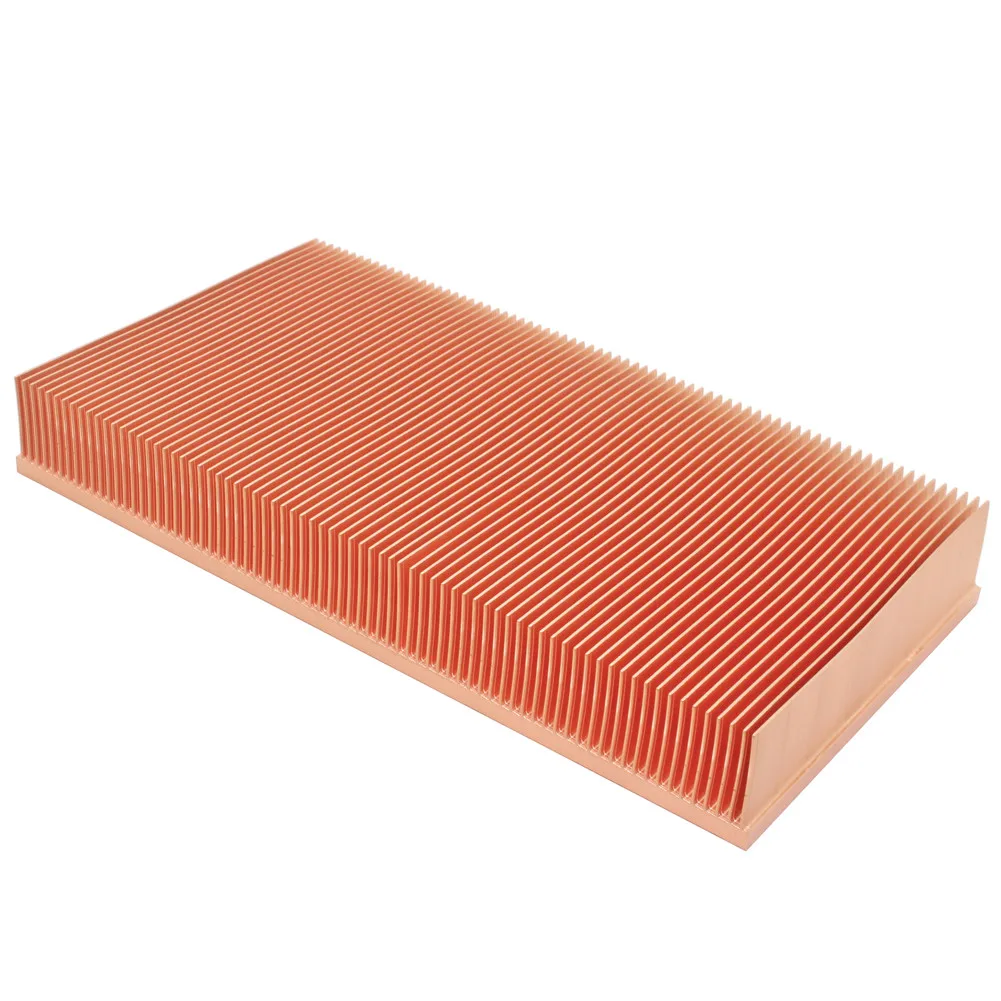 150x80x20mm Copper Heatsink Skiving Fin Heat Sink Cooling Cooler Radiator For Electronic Chip LED Heat Dissipation