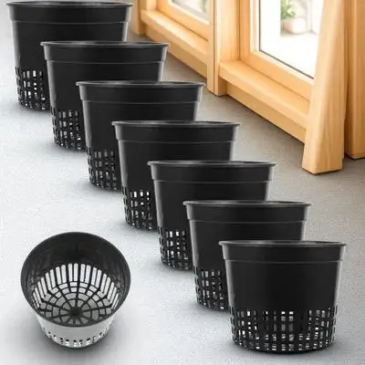 

10Pcs Planting Cups Plastic Hydroponic Basket Drainage Holes for Healthy Roots Soil Water Grass Cultivate Pot Water Grass Basket