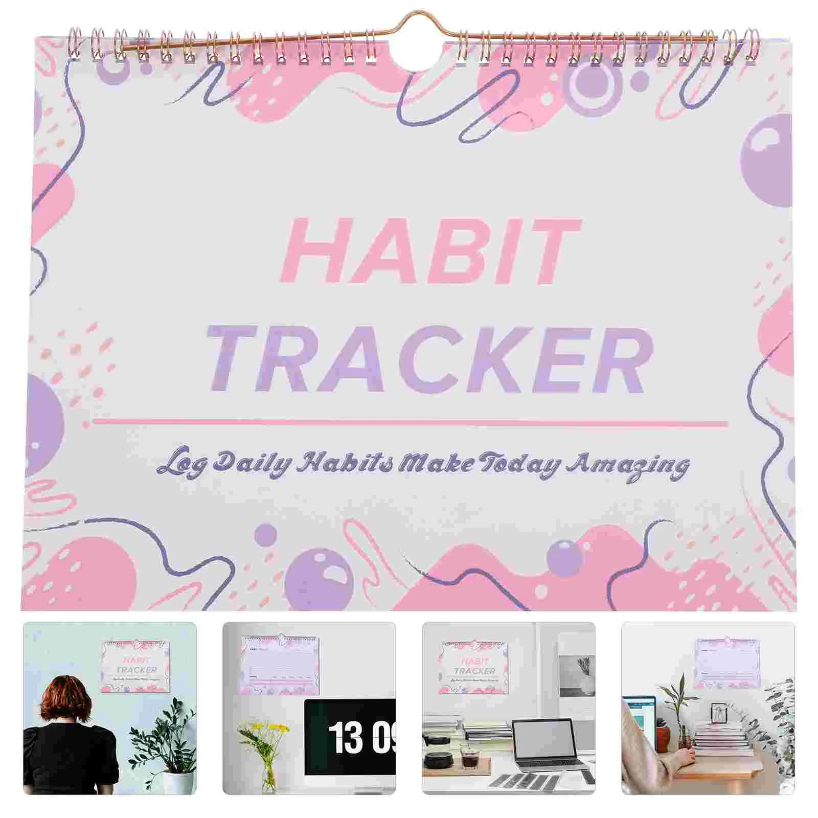 Check in English Habit Tracker Fitness Adventskalender Dateless Paper Daily Workout Journal