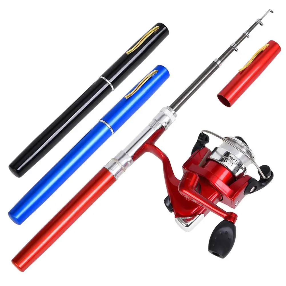 

Outdoor Portable Mini Pen Fishing Rod Telescopic Pocket Pen Fishing Rod Mini Fishing Pole Fishing Accessories