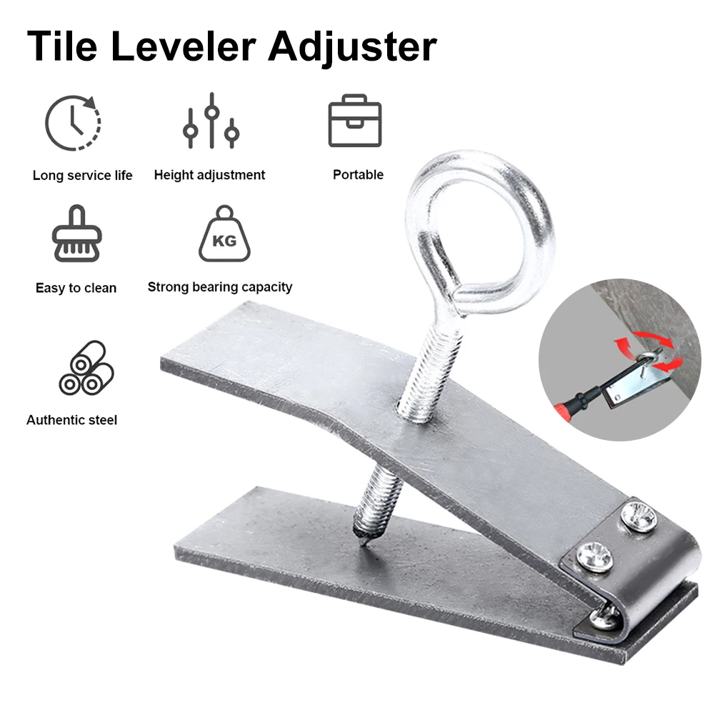 Adjustable Tile Height Regulator, 1-5.5cm Durable Wall Ceramic Tile Locator, 250KG Support Galvanized Steel, Lifter Leveling Dev