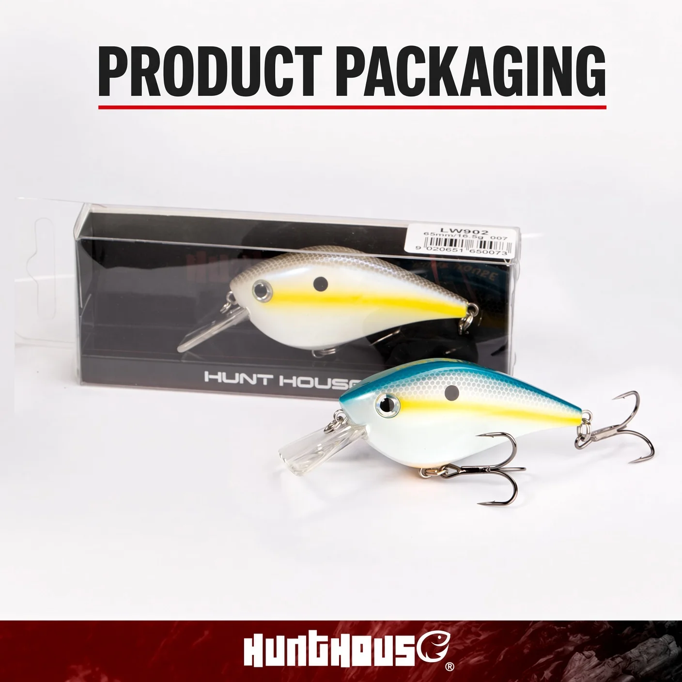 Hunthouse Squarebill Crankbait 65mm 16,5g Schwimm Angeln Locken Kurbel Köder Harte Köder Für Bass Hecht Angeln Süßwasser LW902 – Detail 12