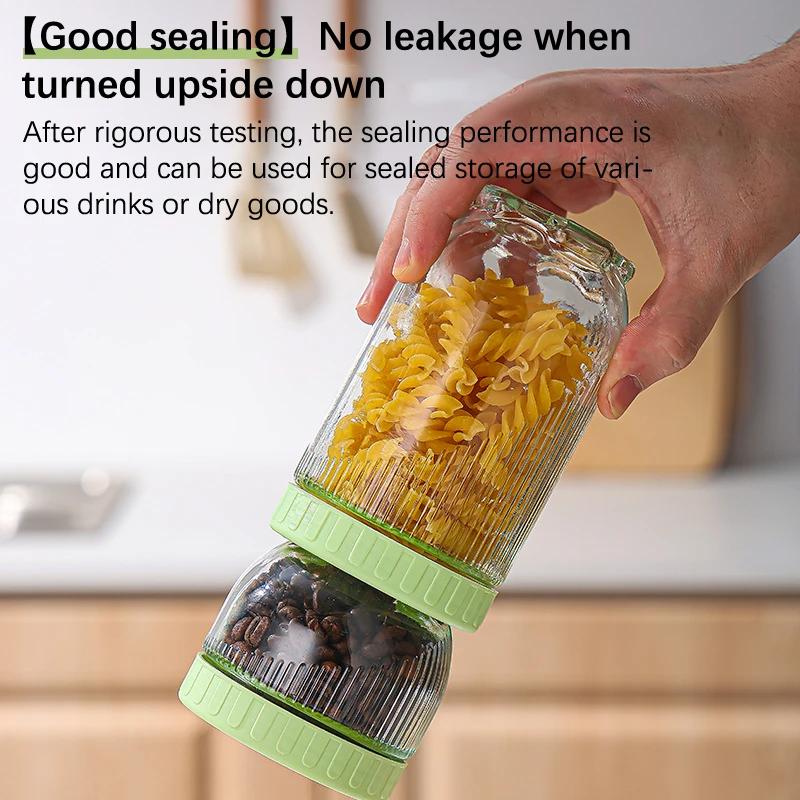 1/3/6Pcs Sealed Cans Food Storage Jar Spice Teas Beans Candy Preservation Bottle Tool Kitchen Tool Value Container Set