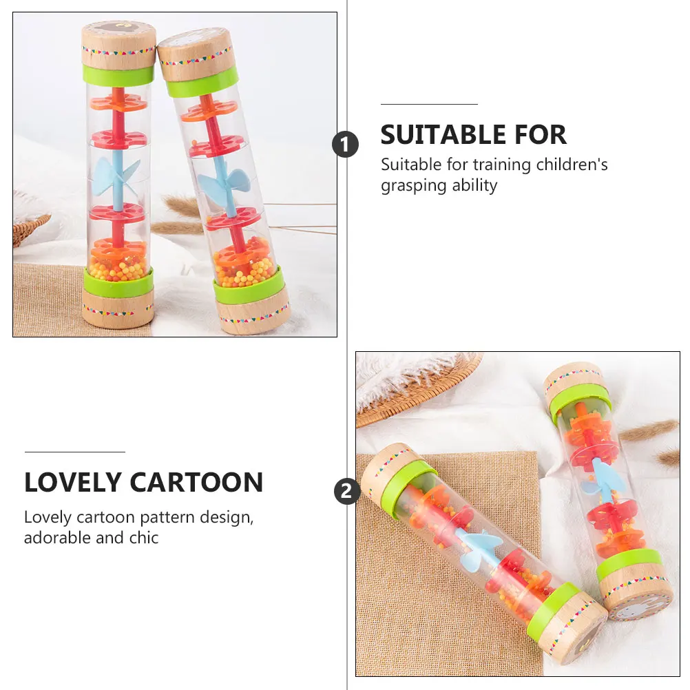 

Wooden Sound Tube Sturdy and Safe Toy Shaking Musical Instrument Educational Entertaining Children's Plastic Kids Toys