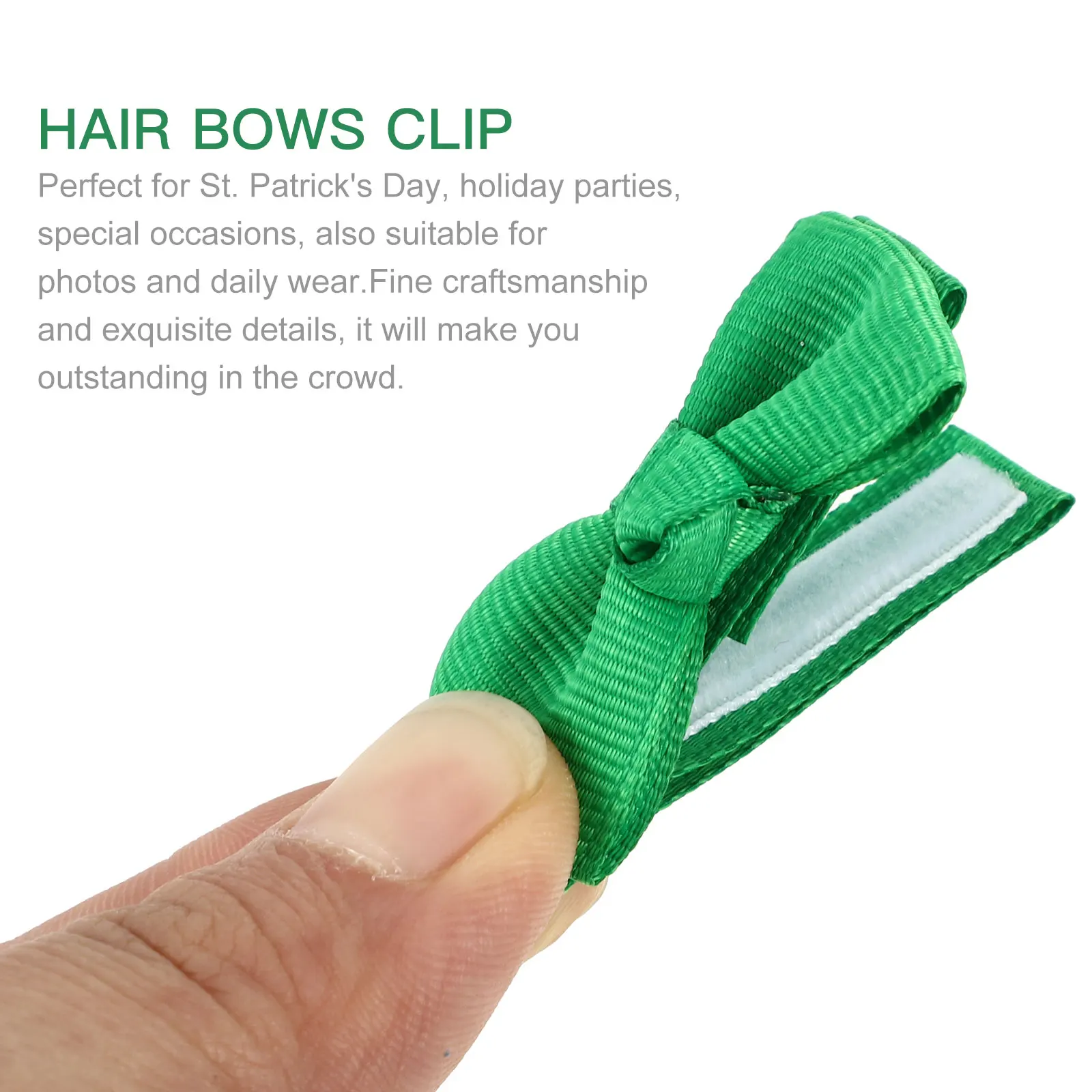 

St Patricks Day Hair Clips Decorative Hair Accessories for Girls Sequin Bows Child Hairpin St Patrick Supplies