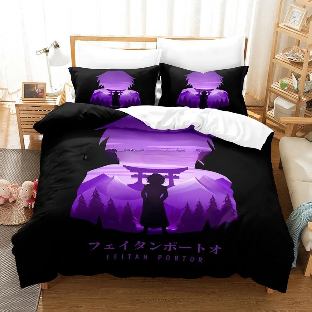 3D Printing Anime HUNTER×HUNTER Feitan Bedding Set Single Twin Full Queen King Size Bed Set Aldult Kid Bedroom Duvetcover Sets