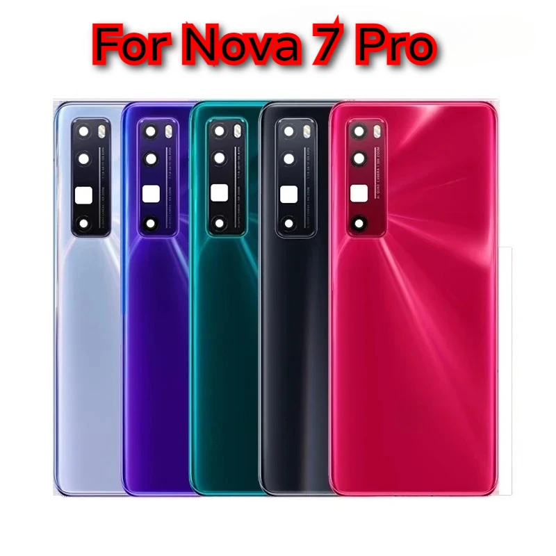6.57 Nova 7 Pro Glass Battery Housing Cover Back Rear Door Case Replacement For Huawei Nova 7 Pro 6.57