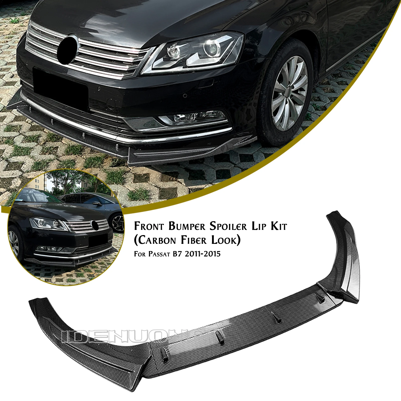 

Передний спойлер для нижнего подбородка, защита для Volkswagen VW Passat B7 2011 2012 2013 2014 2015, базовая версия
