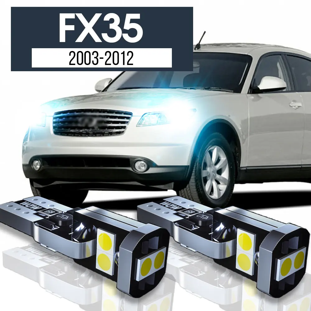 2pcs LED Parking Light Clearance Lamp Accessories Canbus For Infiniti FX35 2003 2004 2005 2006 2007 2008 2009 2010 2011 2012