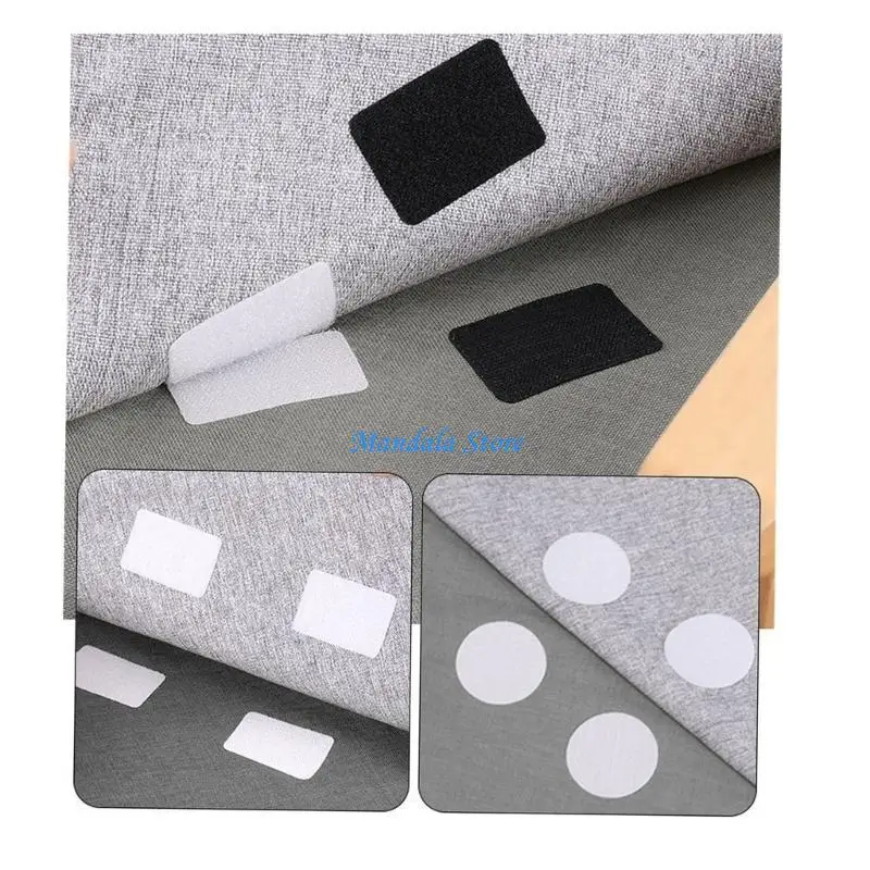 

U2JC 5Pcs Anti-curling Carpet Tape Pads Stickers Carpet Gripper Strong Self-adhesive