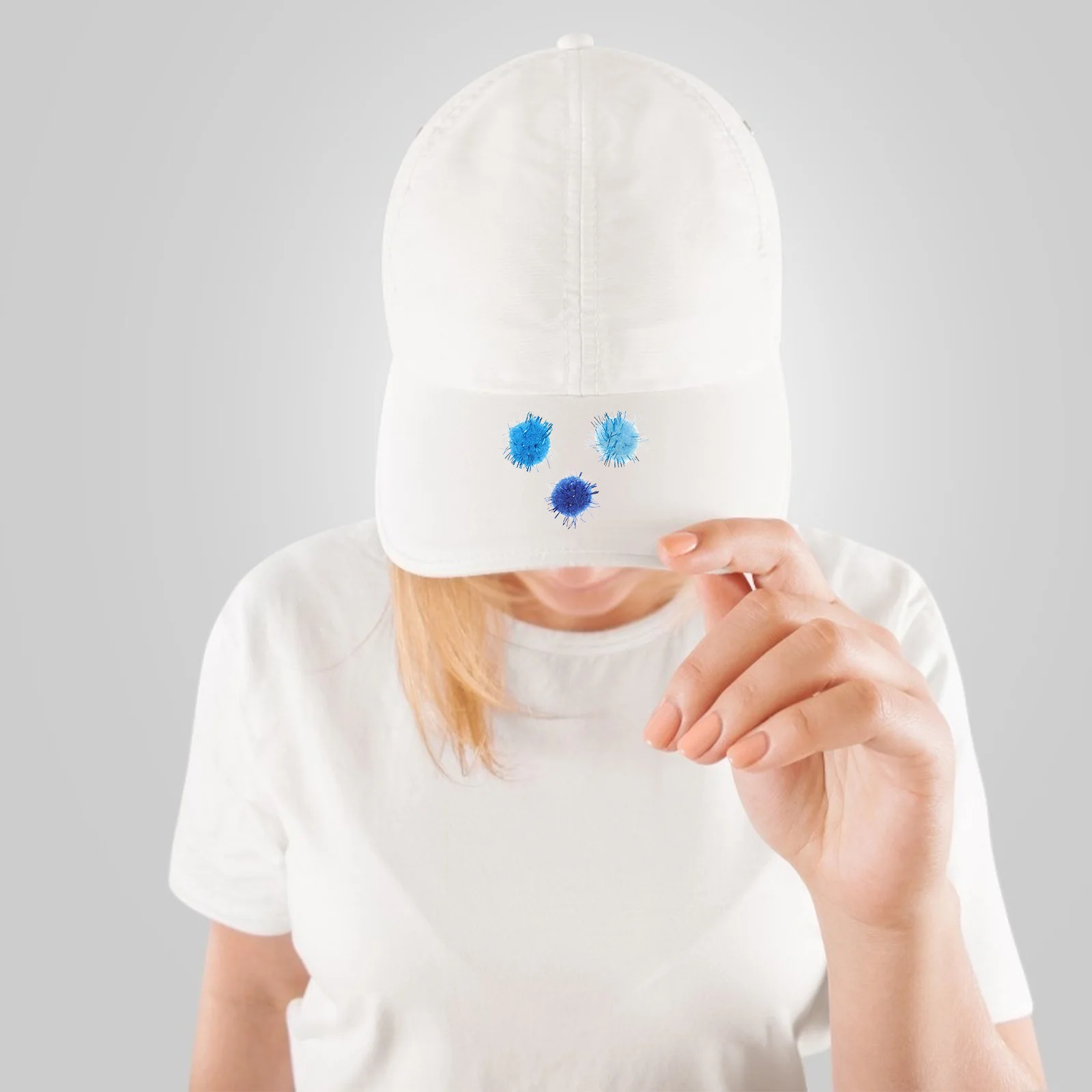 : Schilderij van pluizige ballen