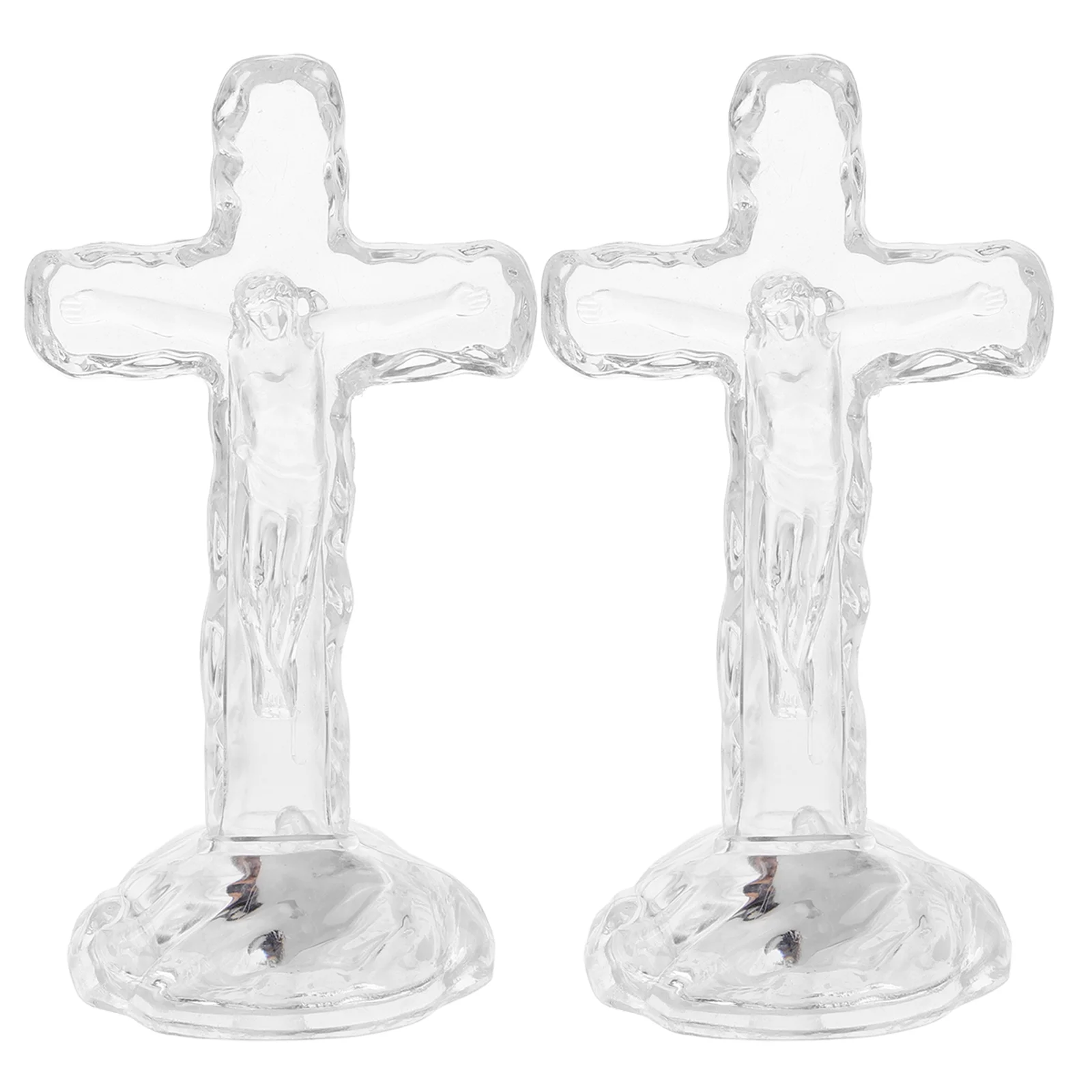 

2pcs Acrylic Standing Statue Tabletop Acrylic Desktop Glowing Ornament