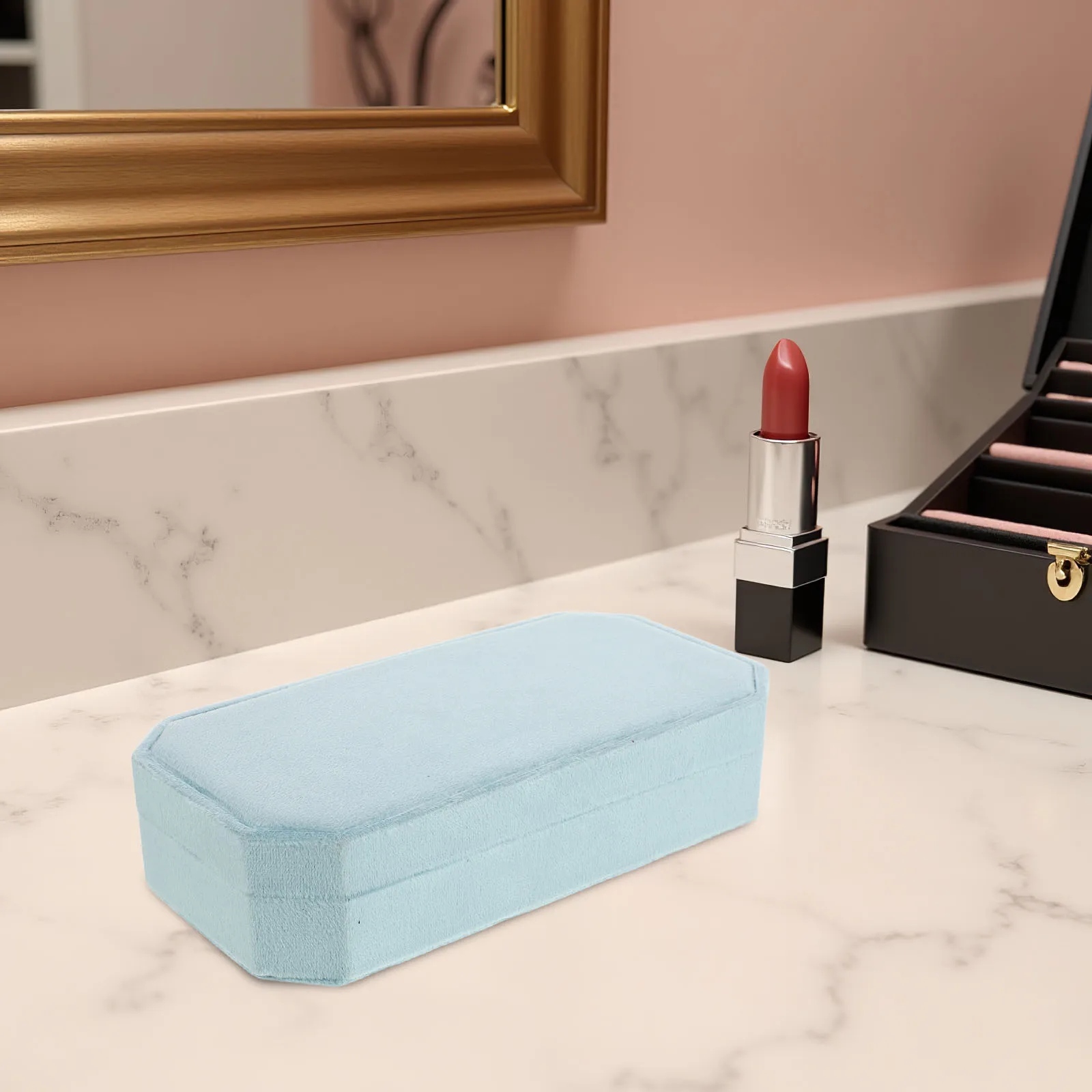 

Jewelry Storage Box Octagonal Compact Travel Case For Women Girls Small Portable Organizer For Necklaces Earrings Bracelets