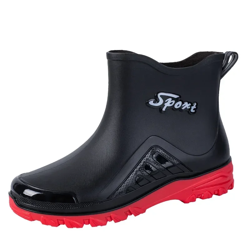 Sapatos de pesca antiderrapante para homens ao ar livre, botas de chuva Shaxi, duráveis, impermeáveis, borracha, botas de trabalho, novo, 2023