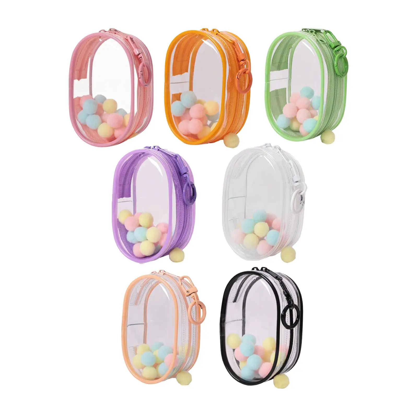 Opbergtas voor minifiguren en zachte ballen Doorzichtige displaytas voor figuren Opbergtas voor mini-poppen voor actiefiguren Popverzamelaars