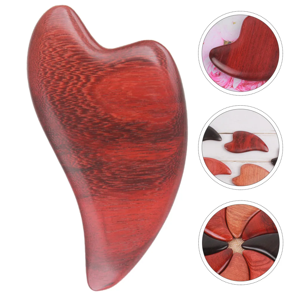 

1pc Wooden Massaging Board Face Skin Massager Natural Skincare Tool For Muscle Pain Relief Massage Supplies (Brown)