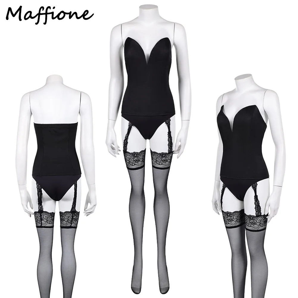

Ethel Cripps Cosplay Costume Movie TV Sand Role Man Disguise Sexy Lingerie Dress Outfits Women Adult Female Socks Halloween Suit
