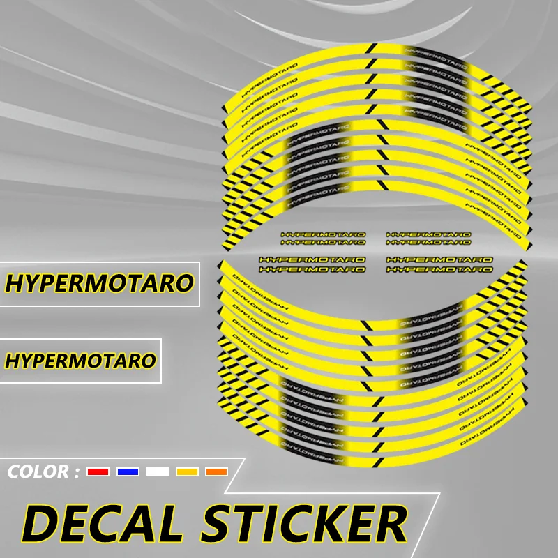 

For Ducati HYPERMOTARD 796 821 950 939/SP 1100/S Motorcycle Front Rear Wheel Tyre Reflective Decals Sticker hypermotard