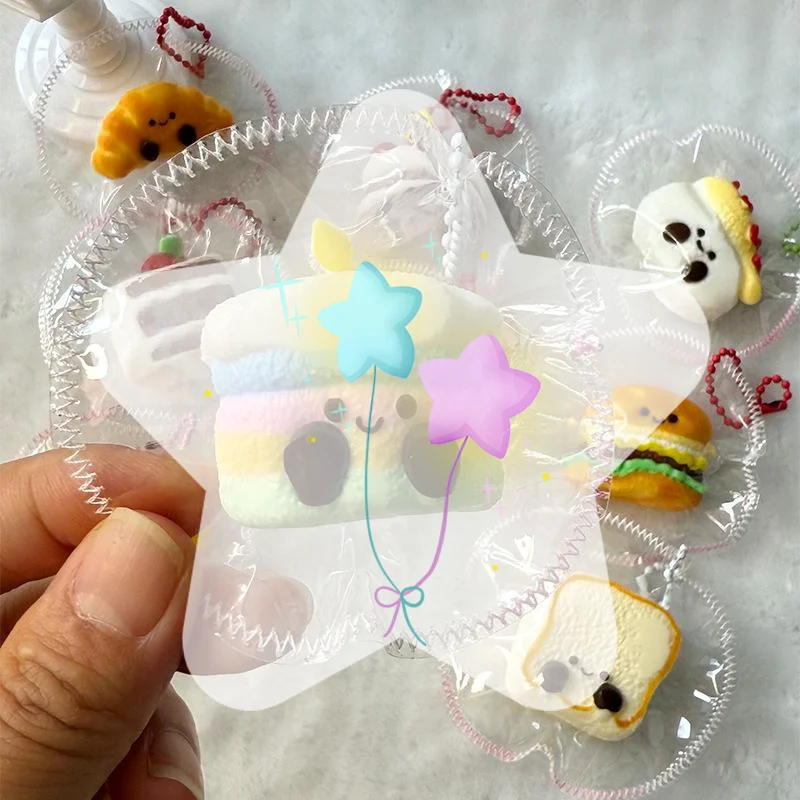 Lindo simulación de pan tostado, juguete para apretar, juguete de silicona para aliviar el estrés, Mini descompresión divertida, juguetes de rebote lento, regalos