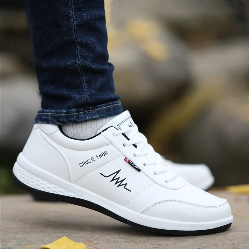 Trend Brand Men's Shoes Breathable Casual Sneaker Student Comfortable All-match Running Shoes Male Luxury Flats White Sport Shoe