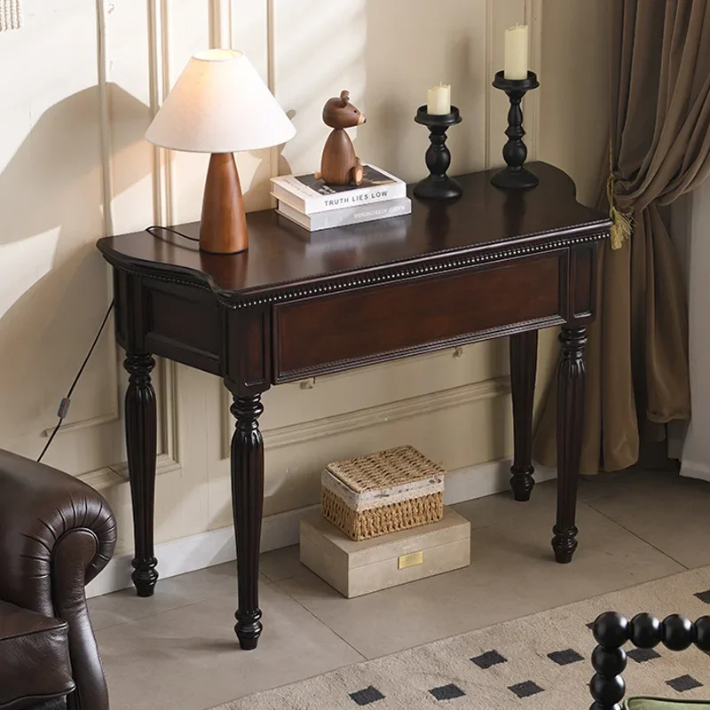 American porch table solid wood wall locker living room