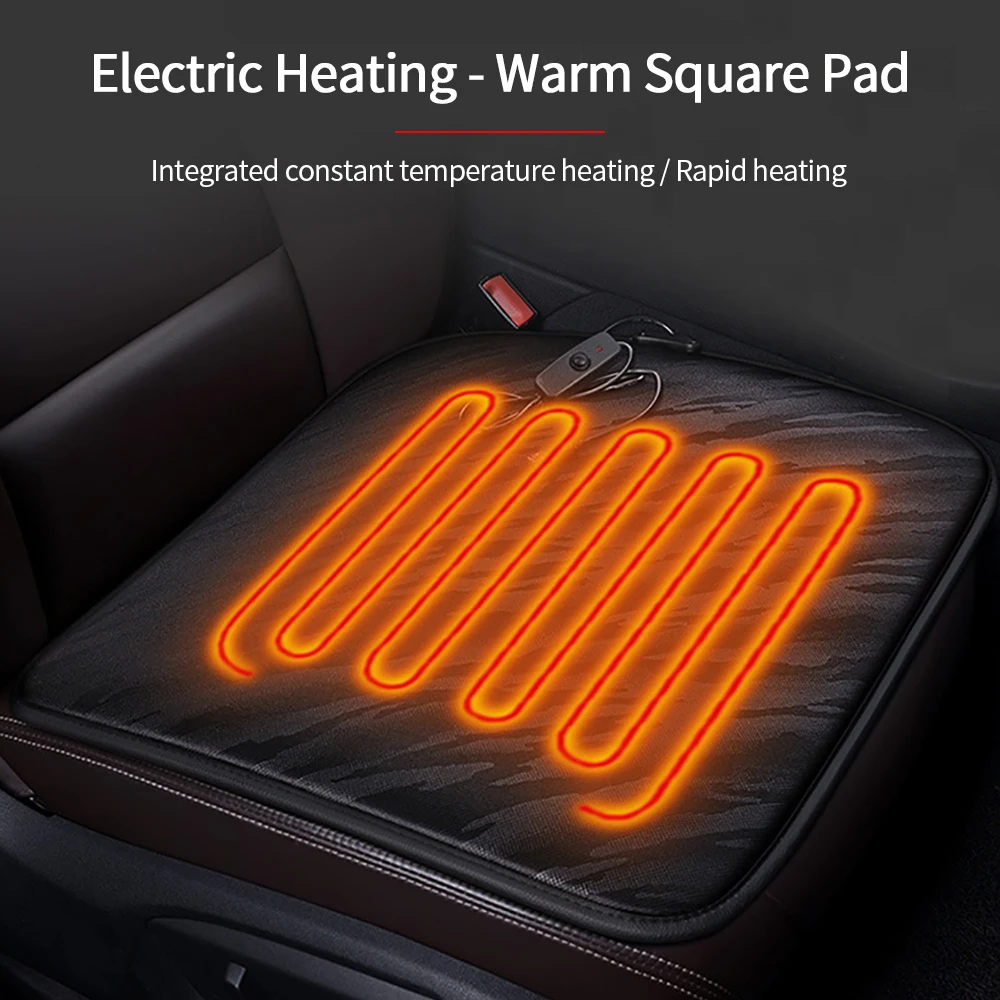 USB 5V Heated Car Seat Cover Car Heating Cushion Comfortable Seat Warmer Electric Winter Warm Seat Cushion for Car Office