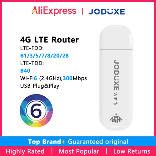 Enrutador JODUXE MF782D 2,4G WiFi 6 penetración de pared eficiente protección en línea para niños enrutador WiFi móvil repetidor módem USB módem para tarjeta sim