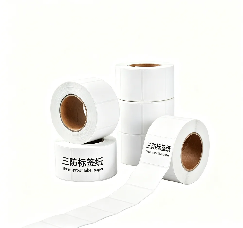 Three-Proof Thermal Labels 60X40 100X150mm, Barcode Price Stickers, Cross-border Shipping Waybill Printing Paper