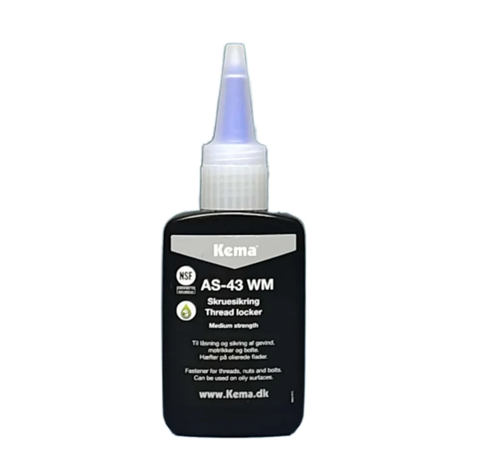 FOR Kema AS-43 WM 50ml Medium Strength Thread Locker for Locking Components