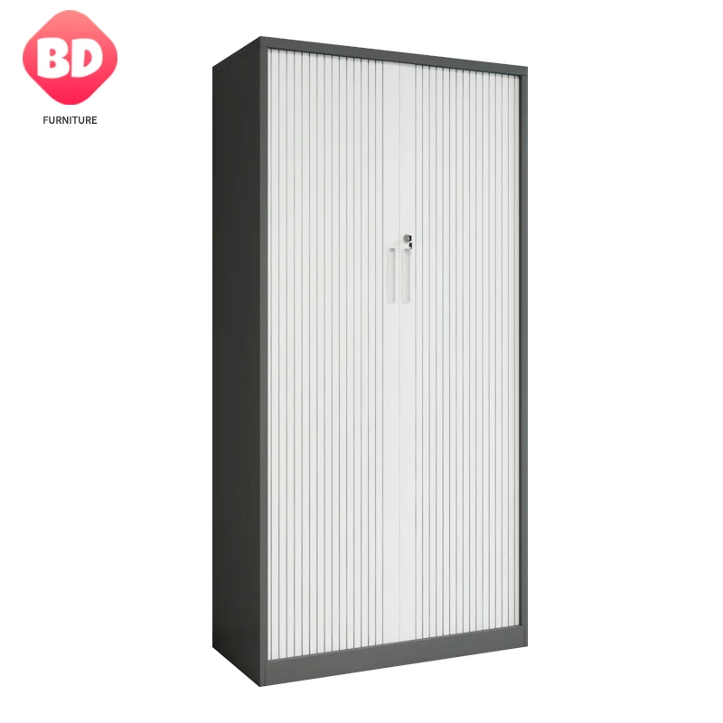 Metal Roller Shutter File Cabinet Metal Filing Storage Cupboard With Rolling Tambour Door Filing Cabinet