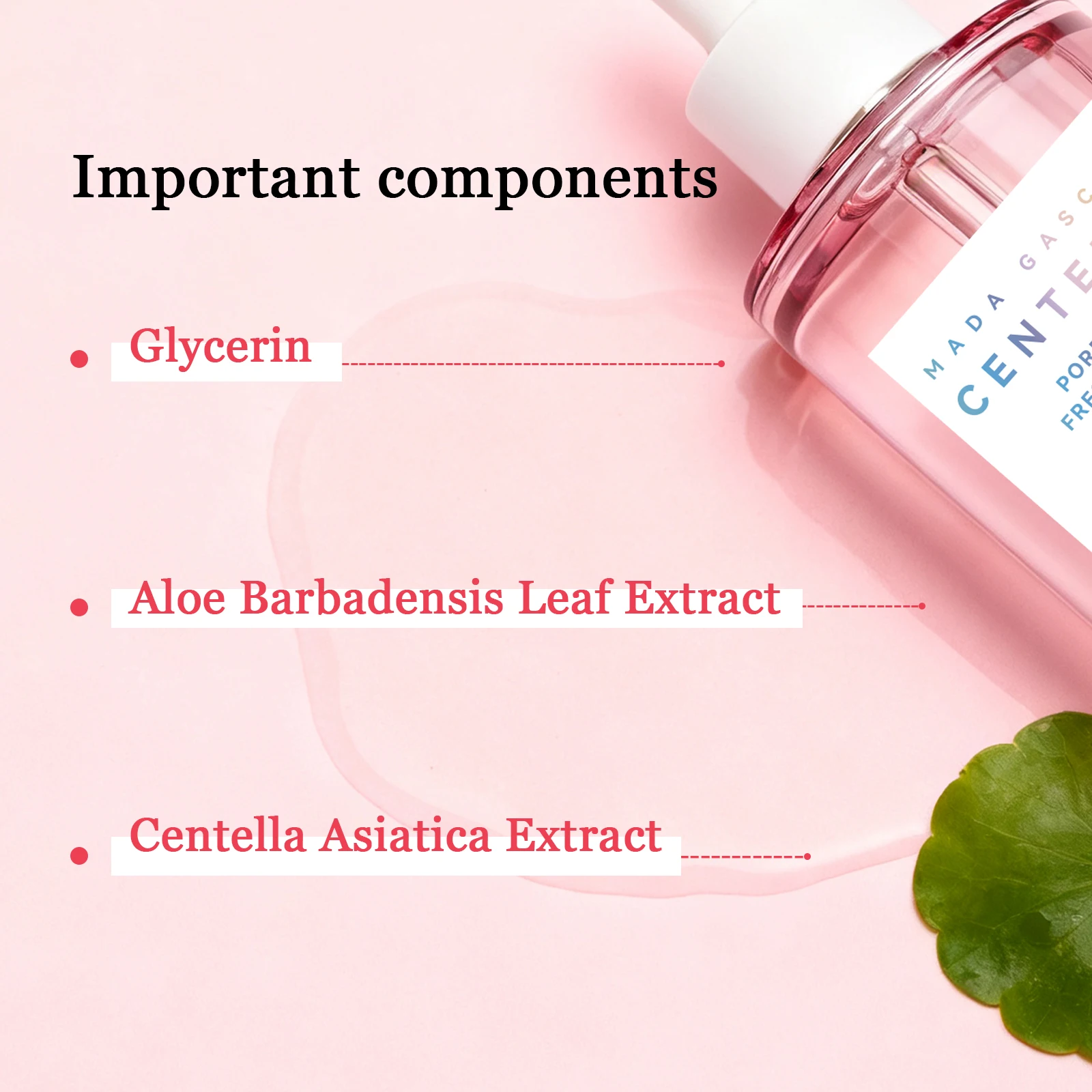 Gotu Kola Beruhigendes Serum 55ml - Madagaskar-Extrakt beruhigt empfindliche Haut, unterstützt die Pflege von Hautunreinheiten und spendet intensiv Feuchtigkeit. – Detail 4