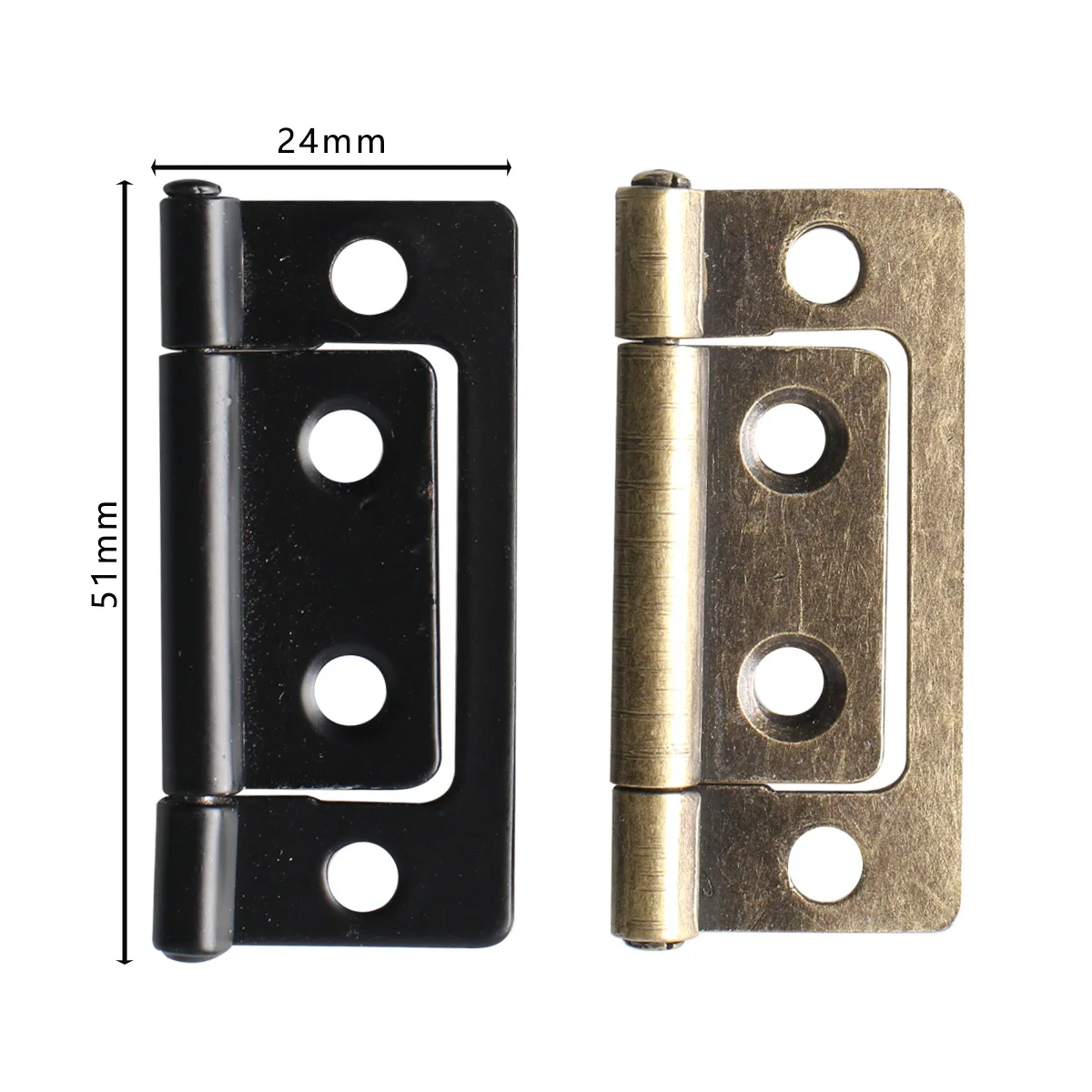 Thick 51*24mm Mother-daughter Thickened Bronze Iron Hinge Packaging Box Hardware Accessories Small Hinge