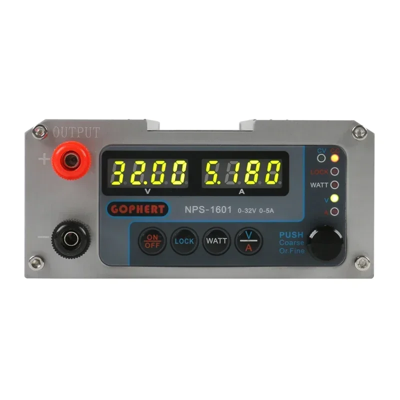 NPS-1601 New Version Laboratory DIY Adjustable Digital Mini Switch DC Power Supply WATT With Lock Function 32V 16V 60V 5A 10A 3A