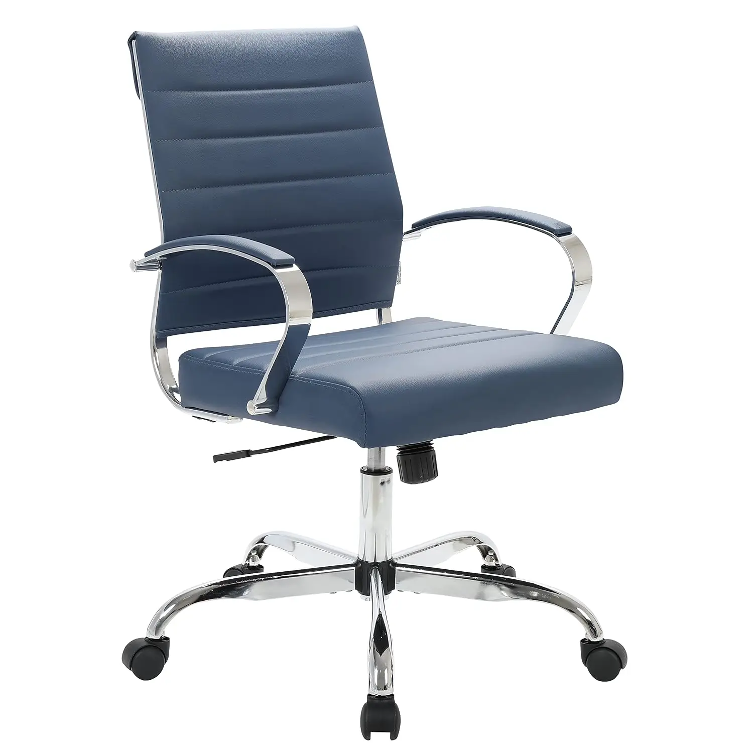 Ergonomic Leather Office Chair Swivel Adjustable Height Lumbar Support Tilt Lock Cushioned Seat Home Task Chair, Customized
