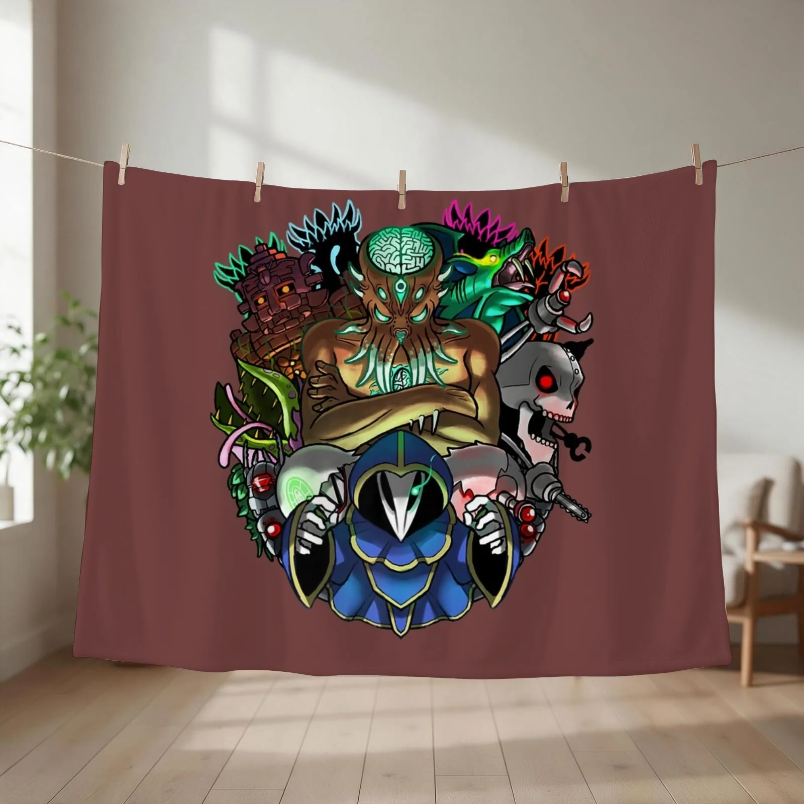 Terraria Boss Rush Hardmode Edition Throw Blanket couch cozy soft plush fuzzy picnic outdoor blanket