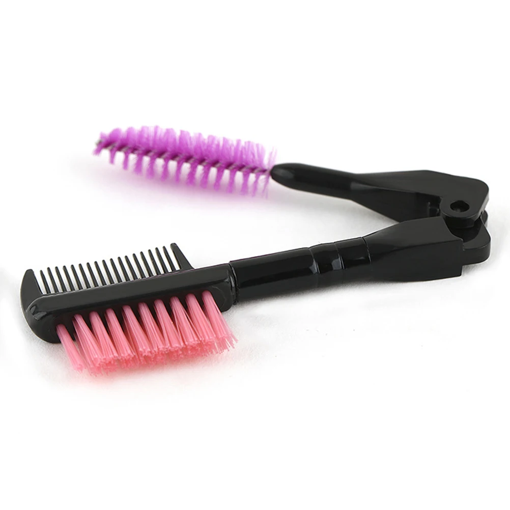 

Double-End Eyebrow Comb Makeup Brush Set Angled Tip For Gel Pomade Sleek Lightweight Wooden Handle Tool (Random Color)