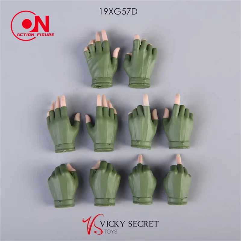 VSTOYS 19XG57 1/6 أنثى نصف قفاز الأيدي نموذج الملحقات ل 12 "PH TBL الجندي شاحب Suntan عمل الشكل دمى الجسم #4