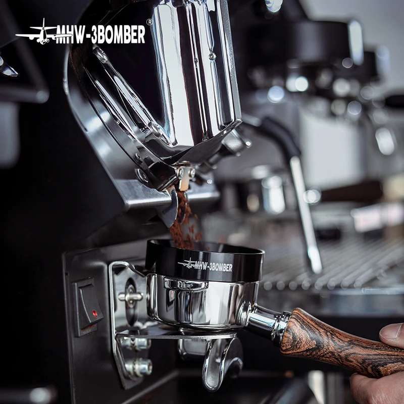 MHW-3BOMBER 58mm Magnetic Coffee Dosing Funnel Compatible with 58MM Portafilter Espresso Dosing Ring Home Barista Accessories