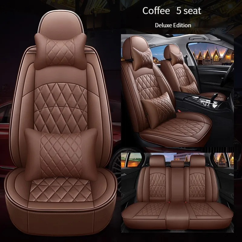 

WZBWZXLeather Car Seat Cover for BYD all models FO F3 SURUI SIRUI F6 G3 M6 L3 G5 G6 S6 S7 E6 E5 car accessories 5 seats