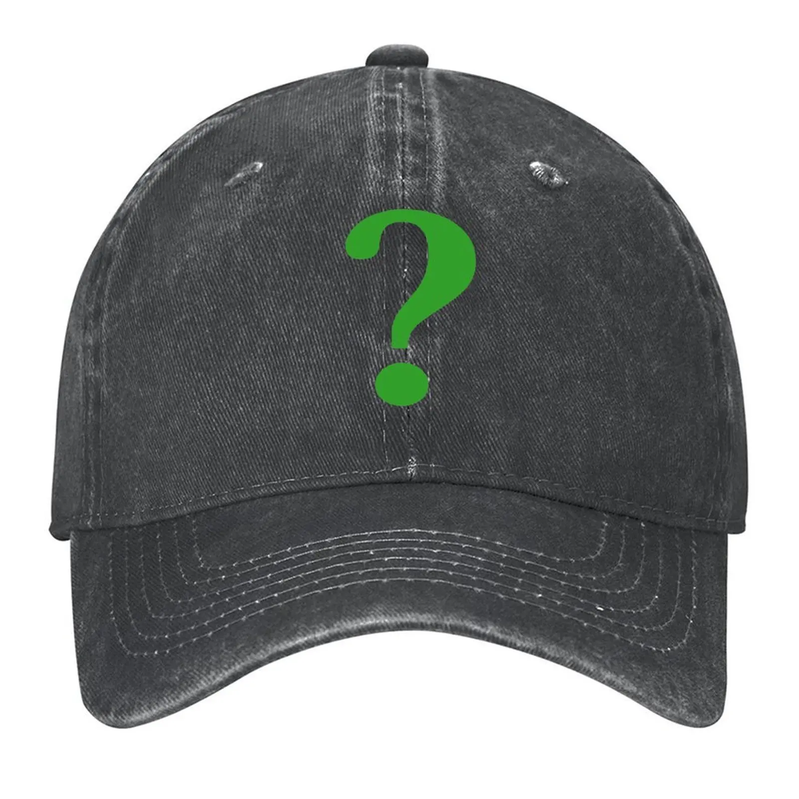 

The Riddle Question Mark Symbol Retro Baseball Cap fashionable Streetwear golf hat genuine derby hat Golf Women Men's