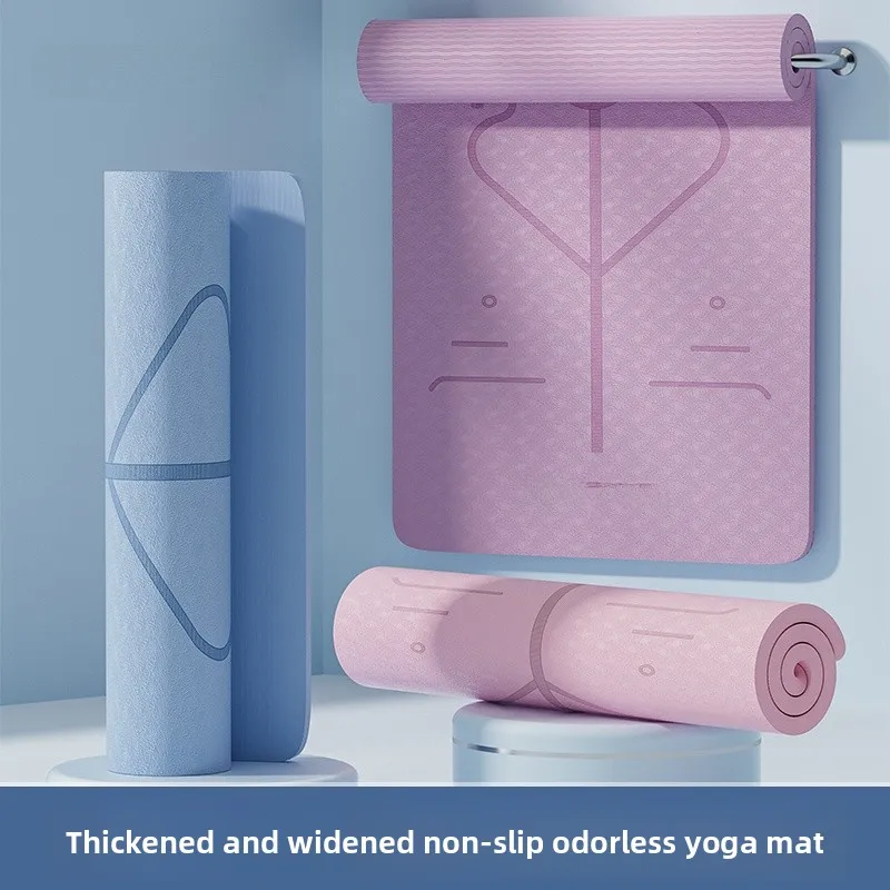 Thiened Yoga Mat Fitn Mat Home Use Pad Women's Anti-slip Silent Profional Dance Yoga Mat Gymnastics Exercise Pad