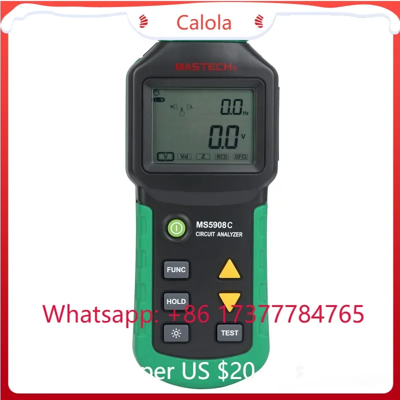 IDEAL 61-164CN & Mastech MS5908 110V 220V RMS Circuit Socket Tester
