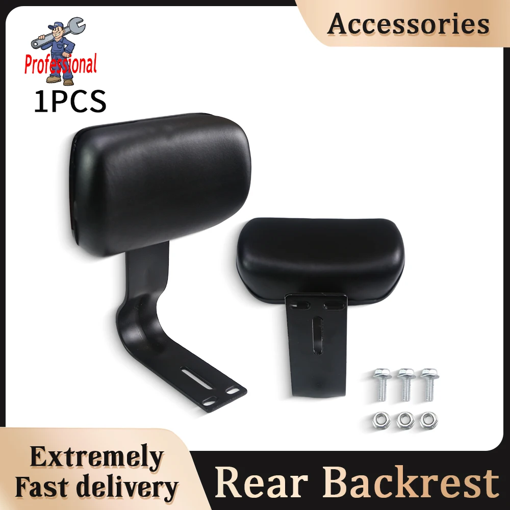 

Motorbike Electric Bicycle Rear Seat Backrest Support Metal Support Cushion Pad Saddle Soft Rear Seat Rest Cushion Pad Durable