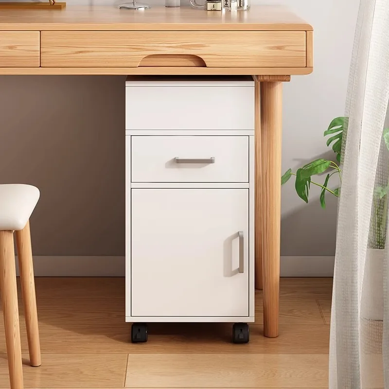 

Seam Storage Cabinet Office Under Desk Drawer Cabinet A4 File Locker Small 25cm Narrow Mobile Locker