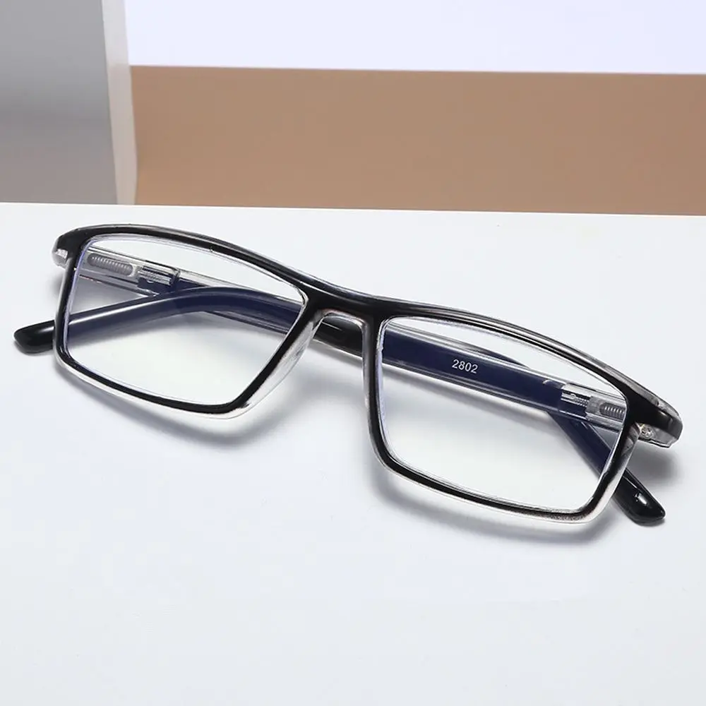 Anti Blue Light Reading Glasses Women Men Rectangular Presbyopia Eyeglasses Square Full Frame Clear Lens Reader Eyewear +1.0~4.0