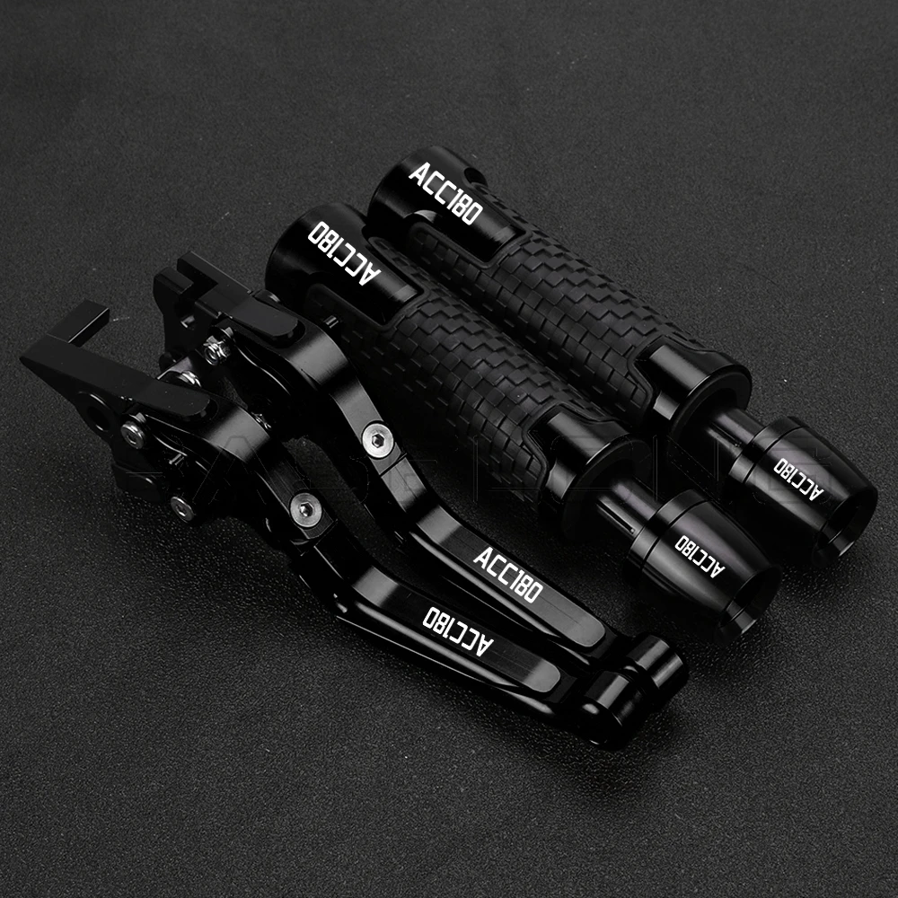 For KYMCO ACC180 ACC 180 ALLYEARE 2021-2023 2024 2025 Motorcycle Adjustable Brake Clutch Lever Handlebar Handle Bar Grips For