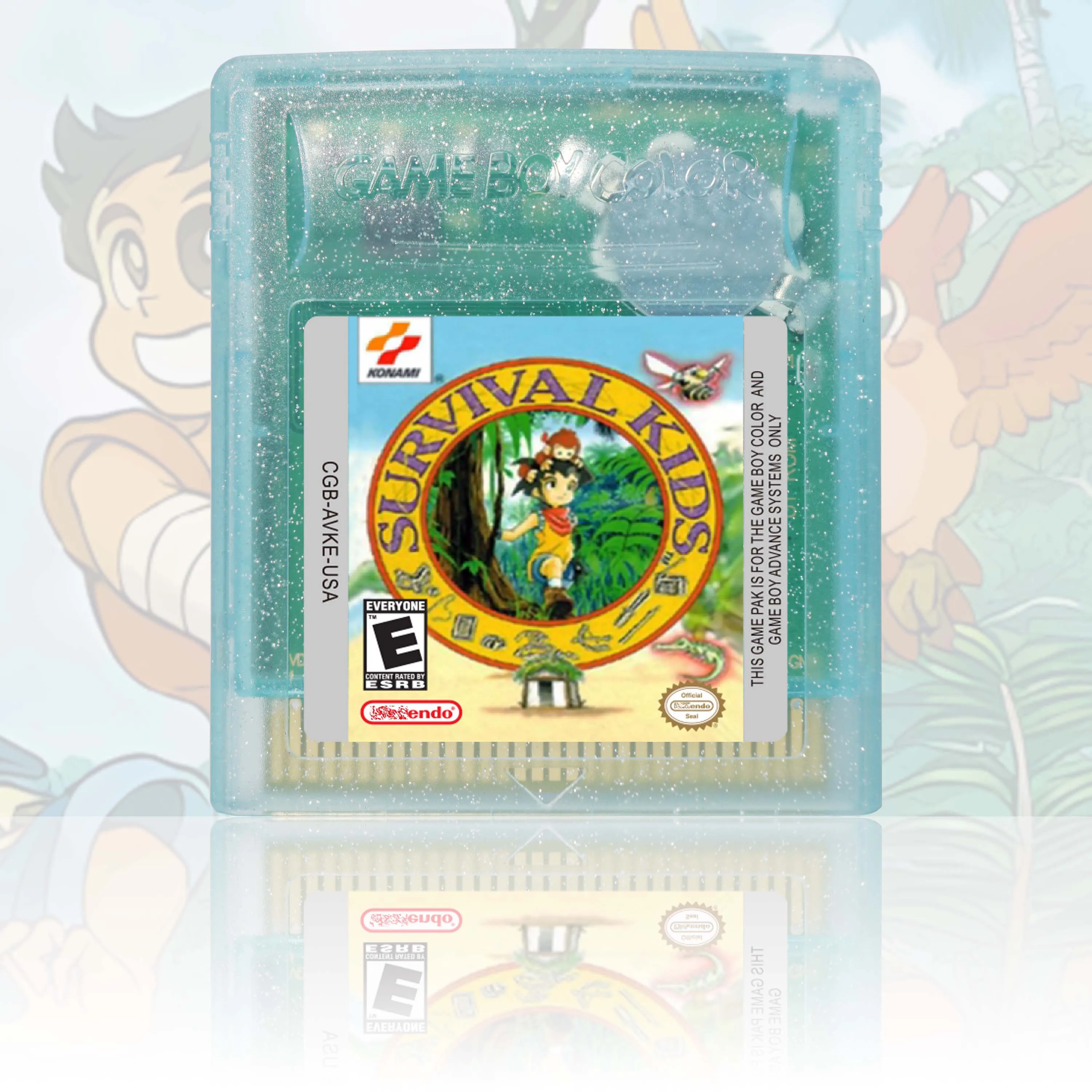 Survival Kids Series GBC Game Cartridge 16 Bit Video Game Console Card High Quality With Battery GBC Video Game