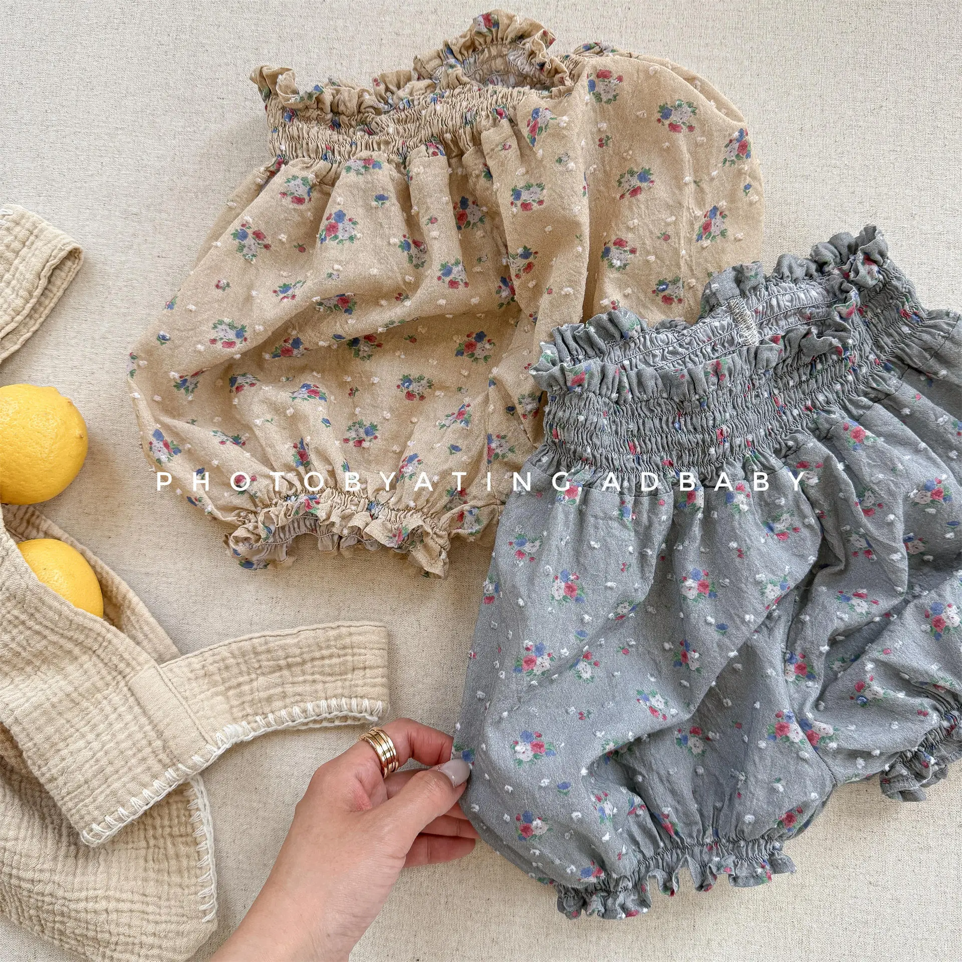 Summer Girls Printed Shorts Korean Casual Elastic Waist Baby Toddlers Kids