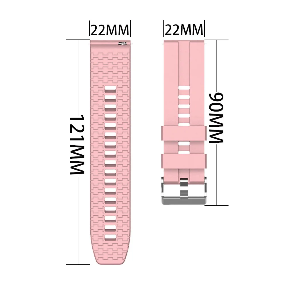 22มม.สายนาฬิกาซิลิโคนแฟชั่นสำหรับ Huawei GT 2 Pro นาฬิกาสำหรับ GT 46มม./Honor Magic/magic 2 46มม./GS Pro เปลี่ยน Watchband