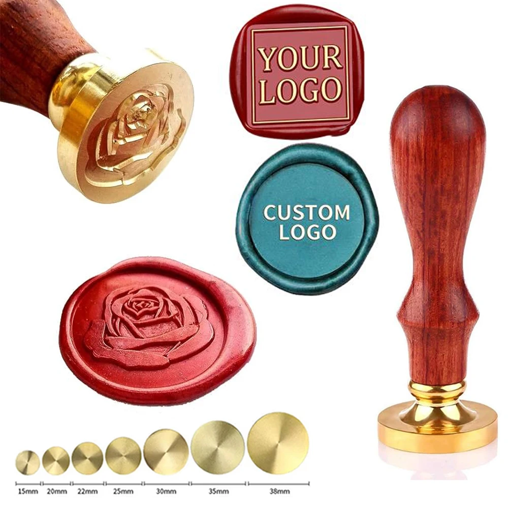 LOGO Custom Wedding Stamp Personalized Seal Wax Stamps Monogram Initial Stamp Custom Your Own Logo Gifts Stamp Invitation Decor